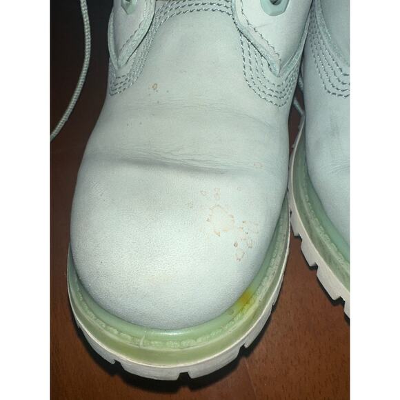 Timberland Boots Womens 8.5 M MintGreen Tiffany co. Blue - Picture 6 of 10